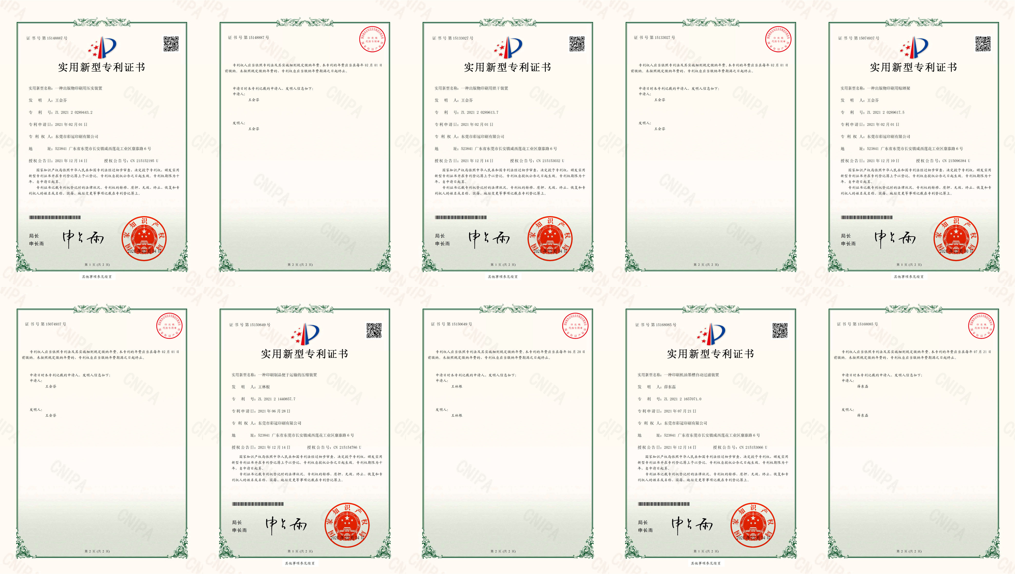Tricrown's Certificates